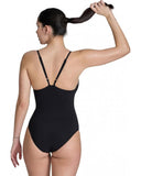 MESH PANELS SWIMSUIT CLOSED BA