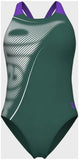 BRIGHT GLARE SWIMSUIT V BACK