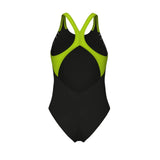 GRID SWIMSUIT V BACK GRAPHIC