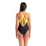 GRID SWIMSUIT V BACK GRAPHIC