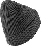 Ribbed Classic Cuff Beanie Grey