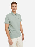 structured polo with pocket L