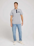 structured polo with pocket L