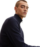 basic structured knit jacket L