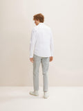 fitted poplin stretch shirt L