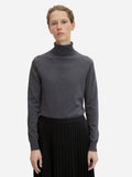 Knit basic turtleneck L