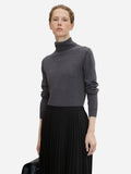 Knit basic turtleneck L