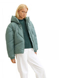 modern short puffer jacket L