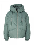 modern short puffer jacket L
