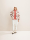 modern short puffer jacket L