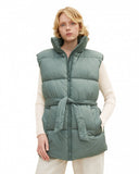 belted puffer vest L