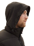 Puffer jacket with a hidden hood L