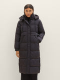 Puffer coat with a hood M