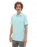 Men's Polo Shirt with Palm Pattern L