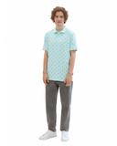 Men's Polo Shirt with Palm Pattern L