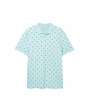 Men's Polo Shirt with Palm Pattern L