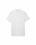 Men's Polo Shirt with Palm Pattern L