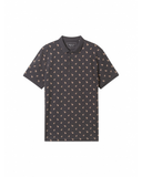 Men's Polo Shirt with Palm Pattern L
