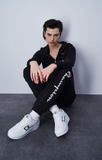 hooded full zip sweatshirt M