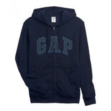 Logo Zip Hoodie Tapestry Navy