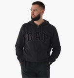 Logo Zip Hoodie Grey L