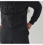 Logo Zip Hoodie Grey L