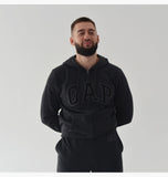 Logo Zip Hoodie Grey L