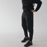 Logo Fleece Pants Charcoal Gray