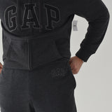 Logo Fleece Pants Charcoal Gray