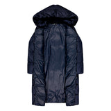 WOMAN COAT ZIP HOOD
