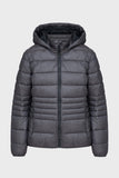 WOMAN JACKET SNAPS HOOD