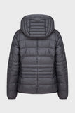 WOMAN JACKET SNAPS HOOD