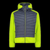 . JACKET HYBRID FIX HOOD GRID PO