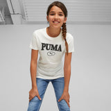 Squad Youth Graphic Tee White