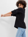 CREWNECK LOGO TUNIC SWEATSHIRT L