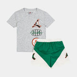 Air Stacked Play Short Grey/Green