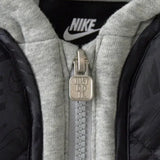 Fleece Hooded Quilt Jacket