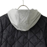 Fleece Hooded Quilt Jacket