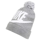 Kids Dark Grey Heather Swoosh Beanie & Gloves Set