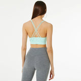 Womens Medium-Support Padded Sports Bra Turquoise