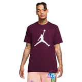 Air Jordan M J Jumpman Ss Crew Bordo