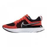 React Infinity Run Flyknit 2 Black Bright Crimson
