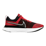 React Infinity Run Flyknit 2 Black Bright Crimson