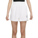 W High Rise Shorts White/Smoke Grey