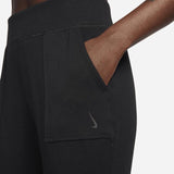 Womens 7/8 Fleece Pants Black
