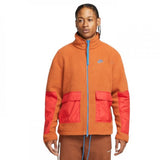Mens Fleece Full-Zip Jacket Orange