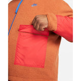 Mens Fleece Full-Zip Jacket Orange