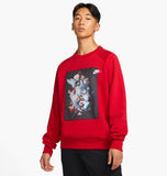 Masterpiece Pack photo print crew neck fleece sweatshirt in red