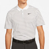 DRI-FIT VICTORY STRIPED GOLF POLO WHITE