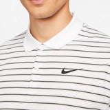 DRI-FIT VICTORY STRIPED GOLF POLO WHITE